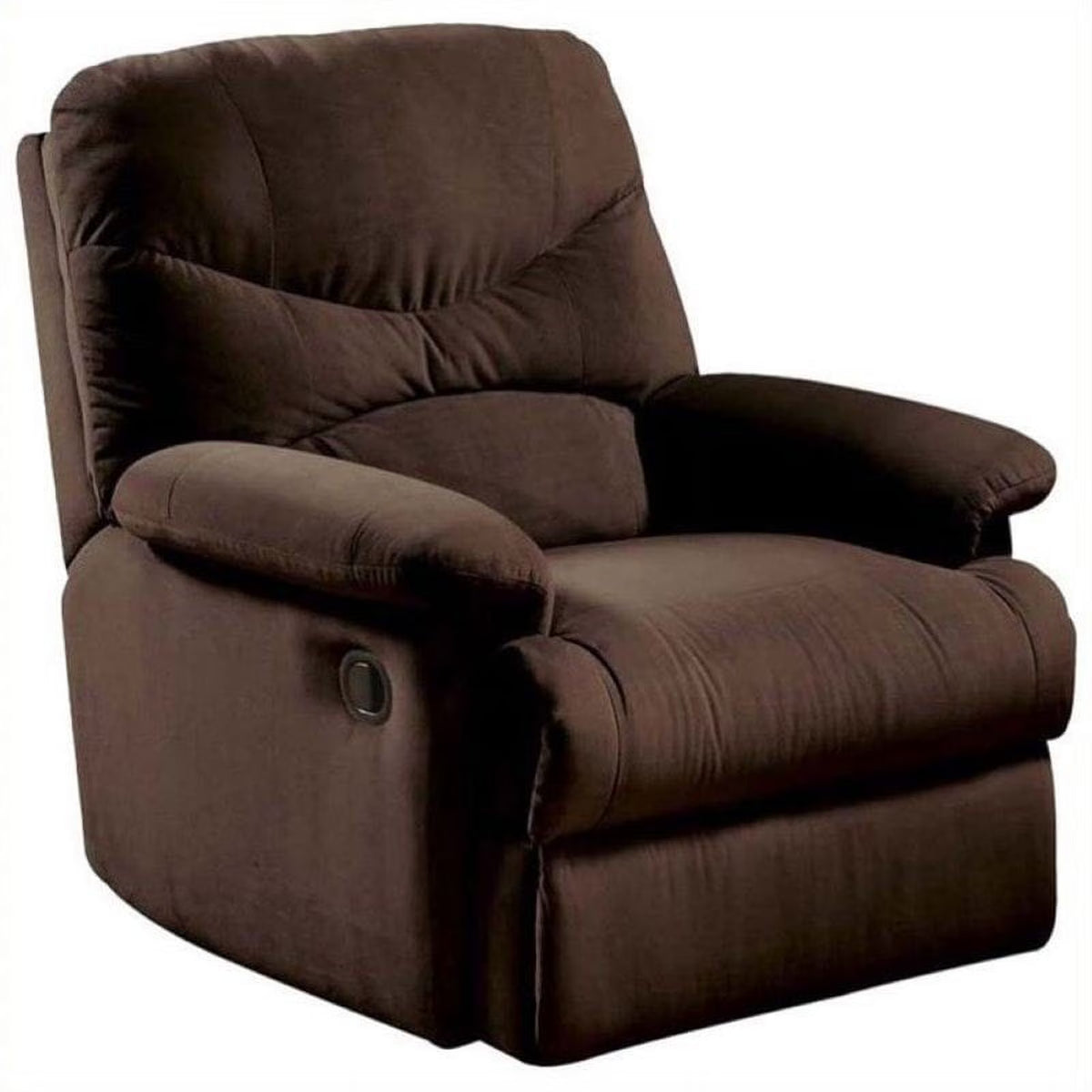 Chocolate/Brown Microfiber/Wood Recliner G1276