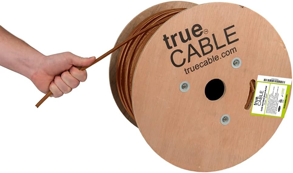 1000ft White CMX Cat6 Direct Burial Bulk Ethernet Cable X250