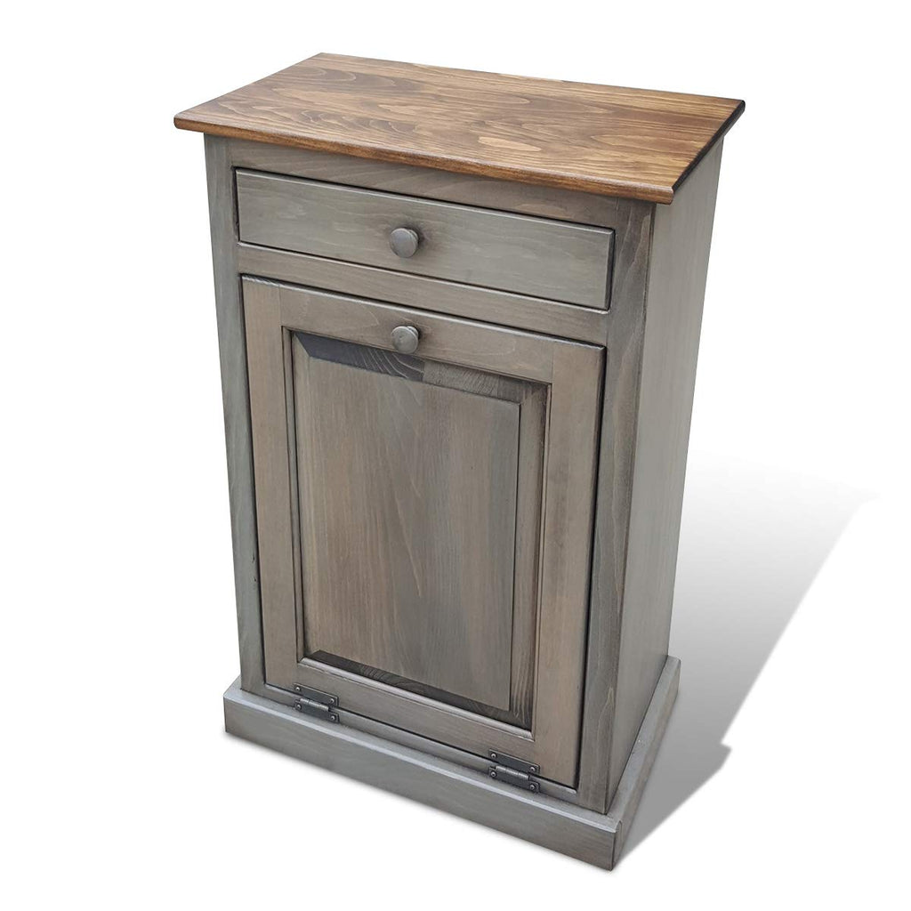 Wooden Pull Out Trash Can Cabinet R216133