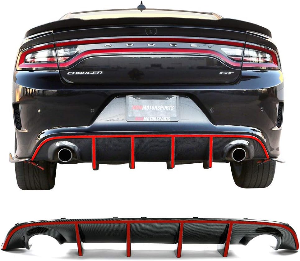 Rear Diffuser with Red Reflective Tape L719