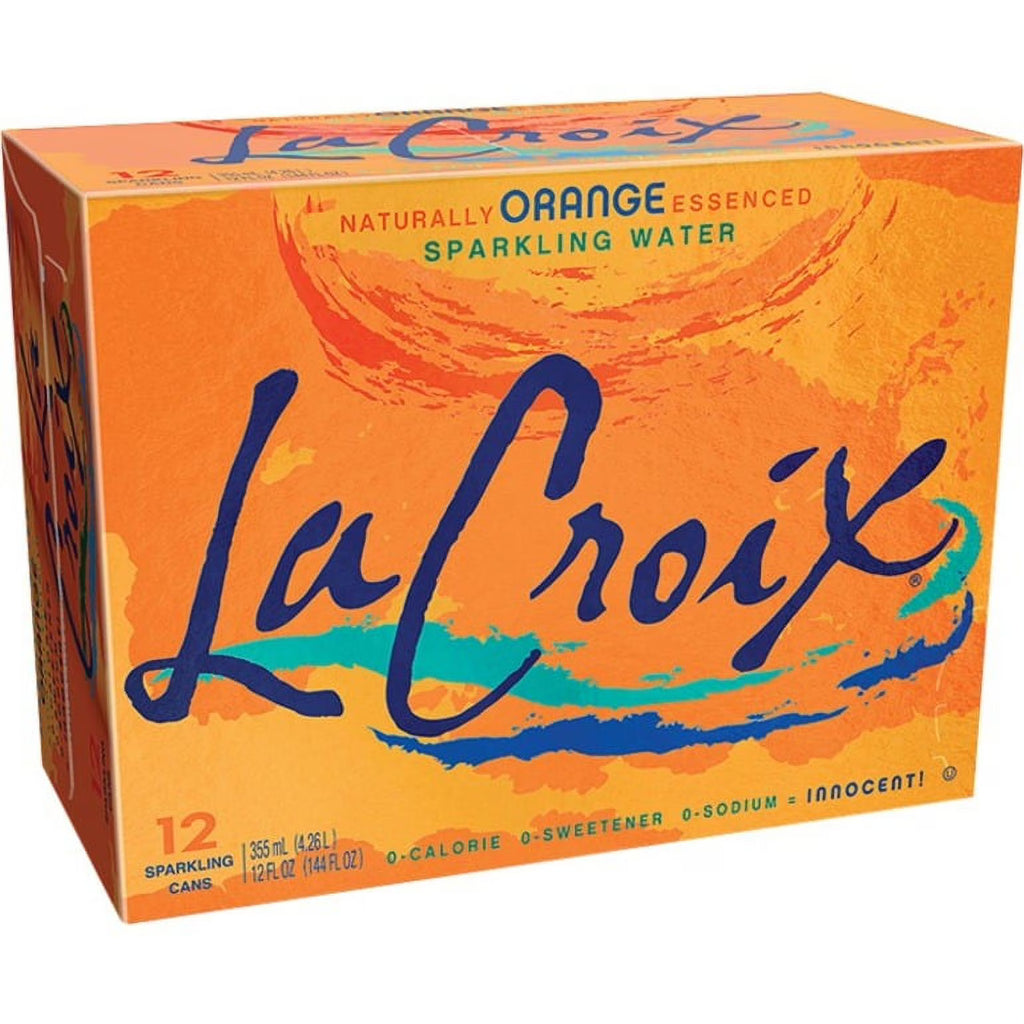 Orange Sparkling Water, 12 Fl. Oz., 12 Count Y282