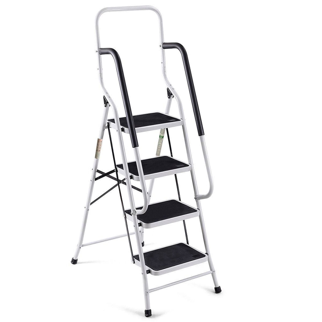 4 Step Folding Stool Ladder with Handrails D803059