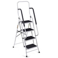 4 Step Folding Stool Ladder with Handrails D803059