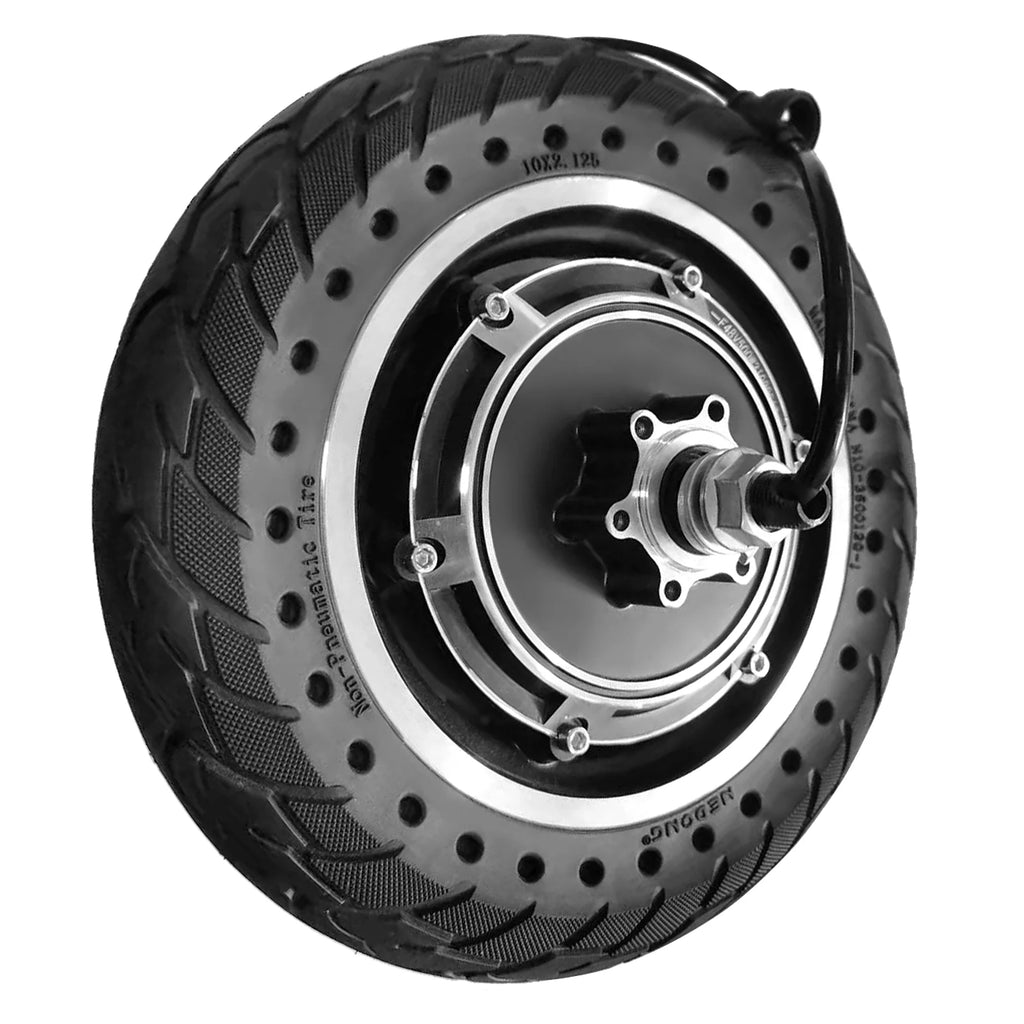 10'' Electric Scooter Front Tire with Hub Motor 48V 500W Brushless Wheel Replacement B9701