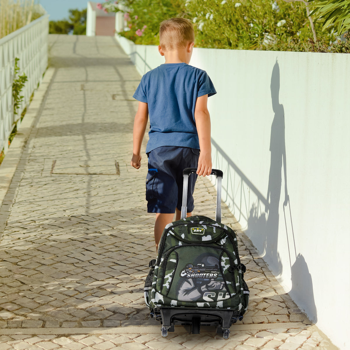 Wheeled Backpack Rolling Daypack Trolley School Bag S501217