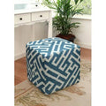 Navy Blue Cube Ottoman B4701