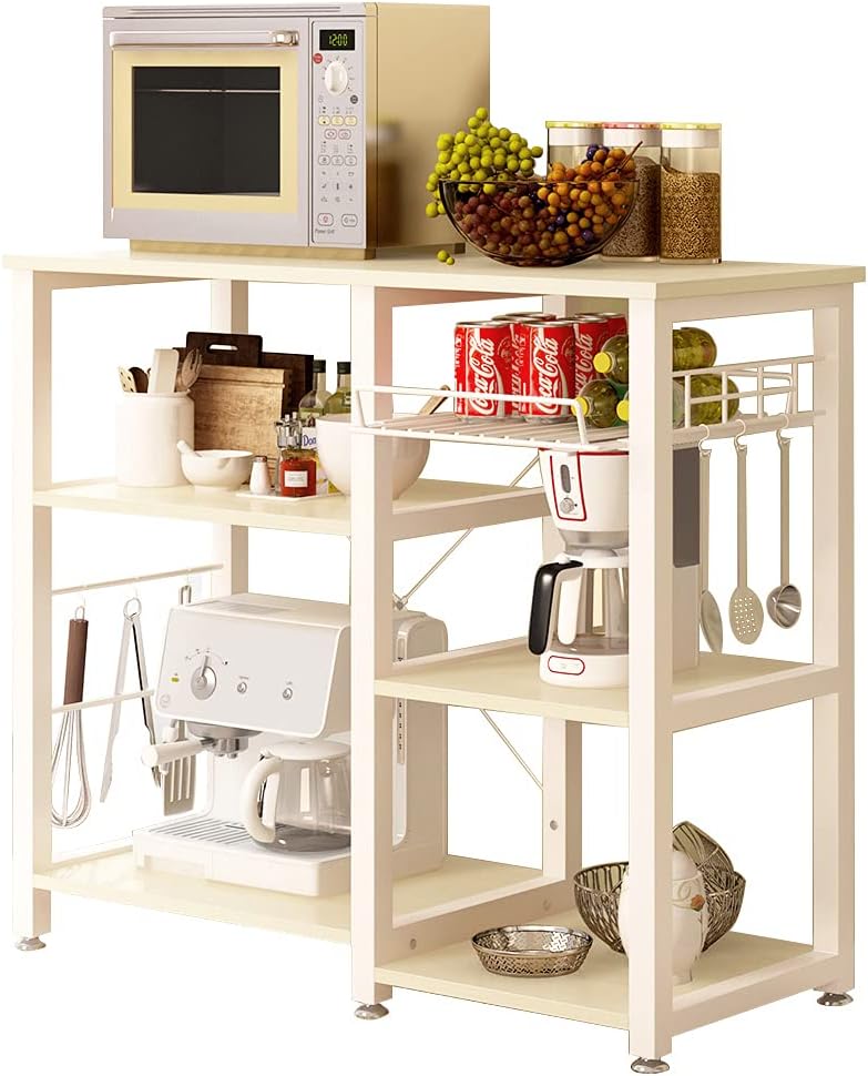 3-Tier Kitchen Baker's Rack Utility Microwave Oven Stand Storage Cart Workstation Shelf T1931
