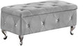 Velvet Flip Top Bench with Safety Hinge C3715