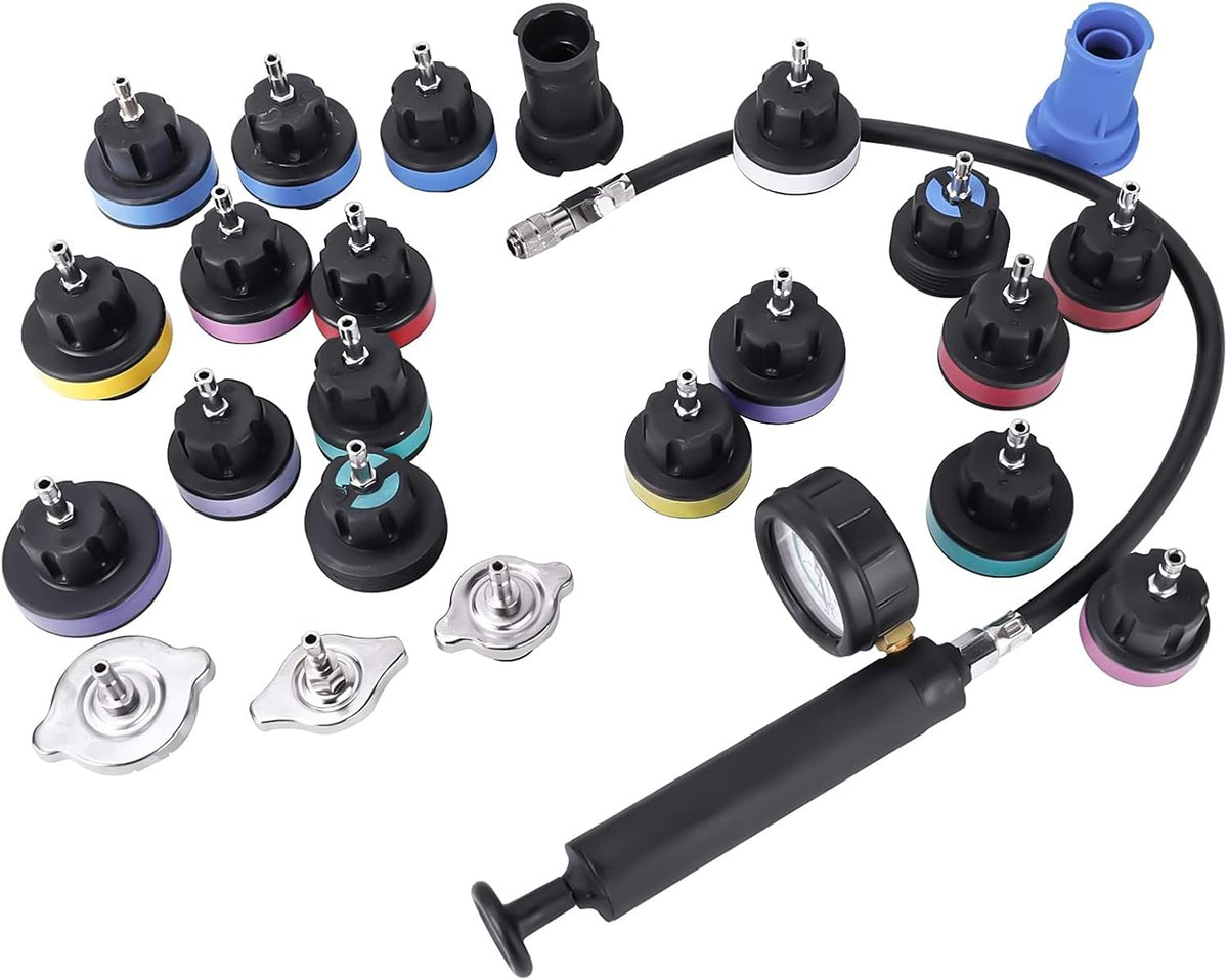 25pcs Universal Radiator Pressure Tester Leak Detector Car Vacuum Type Cooling System Tool J88094