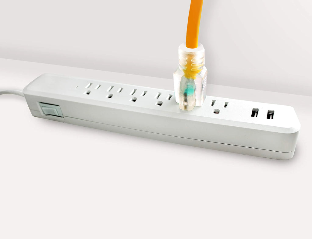 50ft Heavy Duty Extension Cord, 16/3 SJT, 13A, 125V, 1625W, Lighted End X398