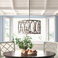 5-Light Candle Style Drum Chandelier A511