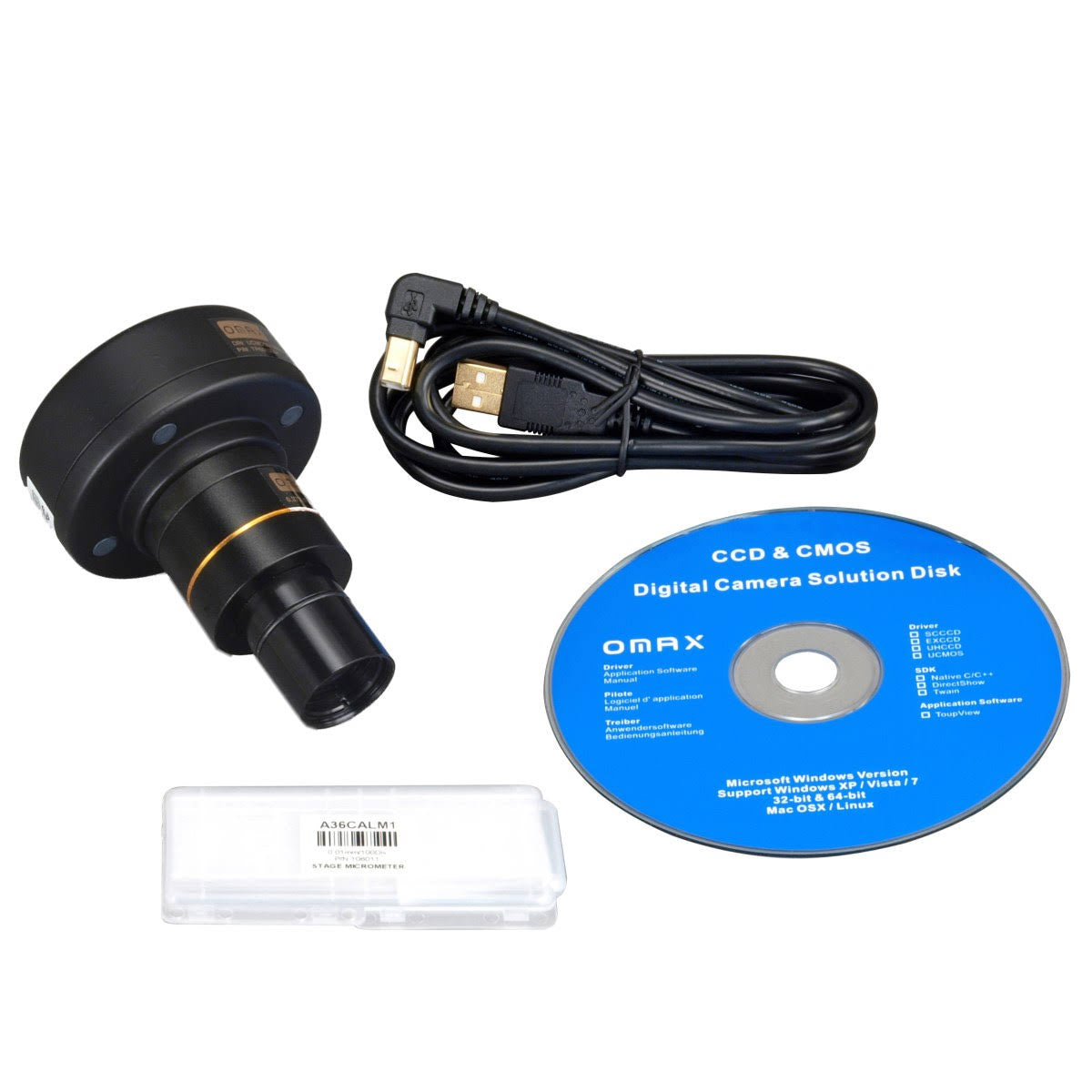 40X-2000X Compound Binocular LED Microscope with 5MP USB Digital Camera D629967