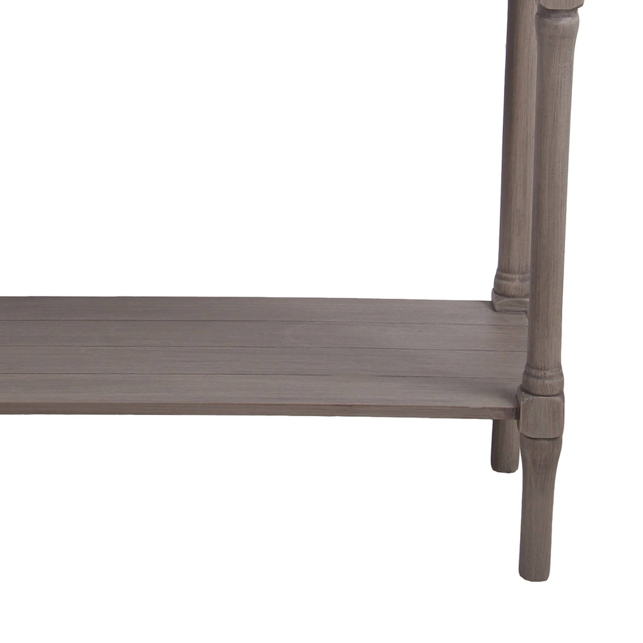 Brown Wooden Console Table with Two Drawers Q55218
