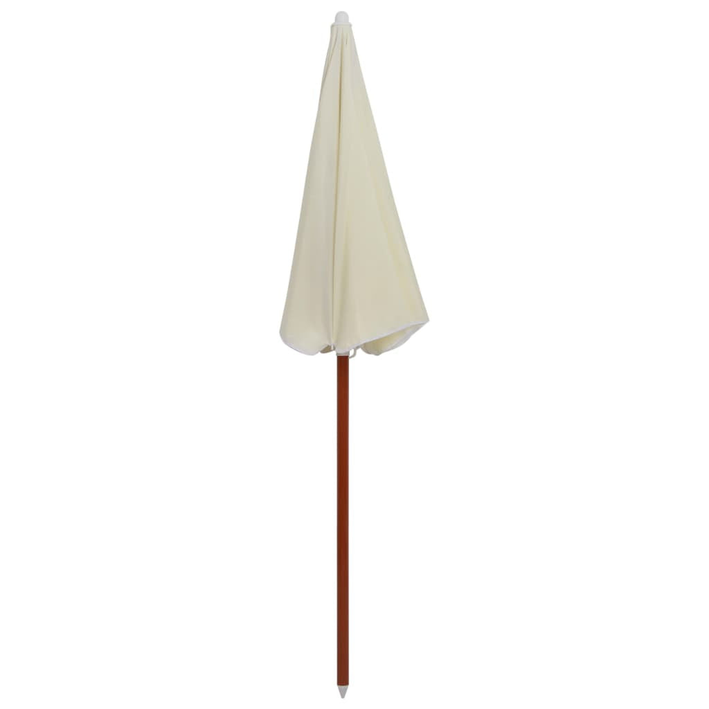 Sand Color UV Water-resistant Steel Pole Patio Parasol X139570