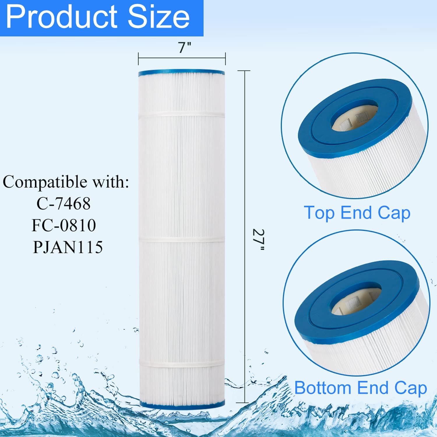 115 Sq.Ft Filter Cartridge 4 Pack W10812