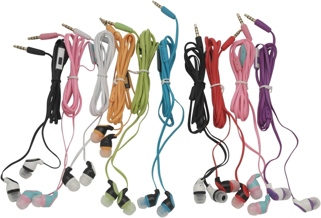 30 Pack Bulk Earbud Headphones with Microphone H81355