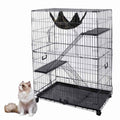 Large Cat Wire Cage Playpen with Hammock U843