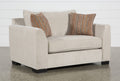 Beige Fabric Chair and Half B25336