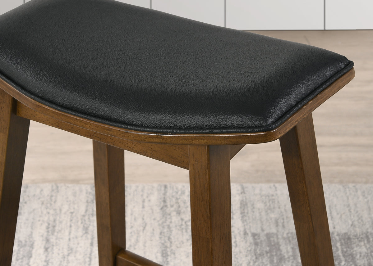 Set of 2 Faux Leather Upholstered Barstools P520