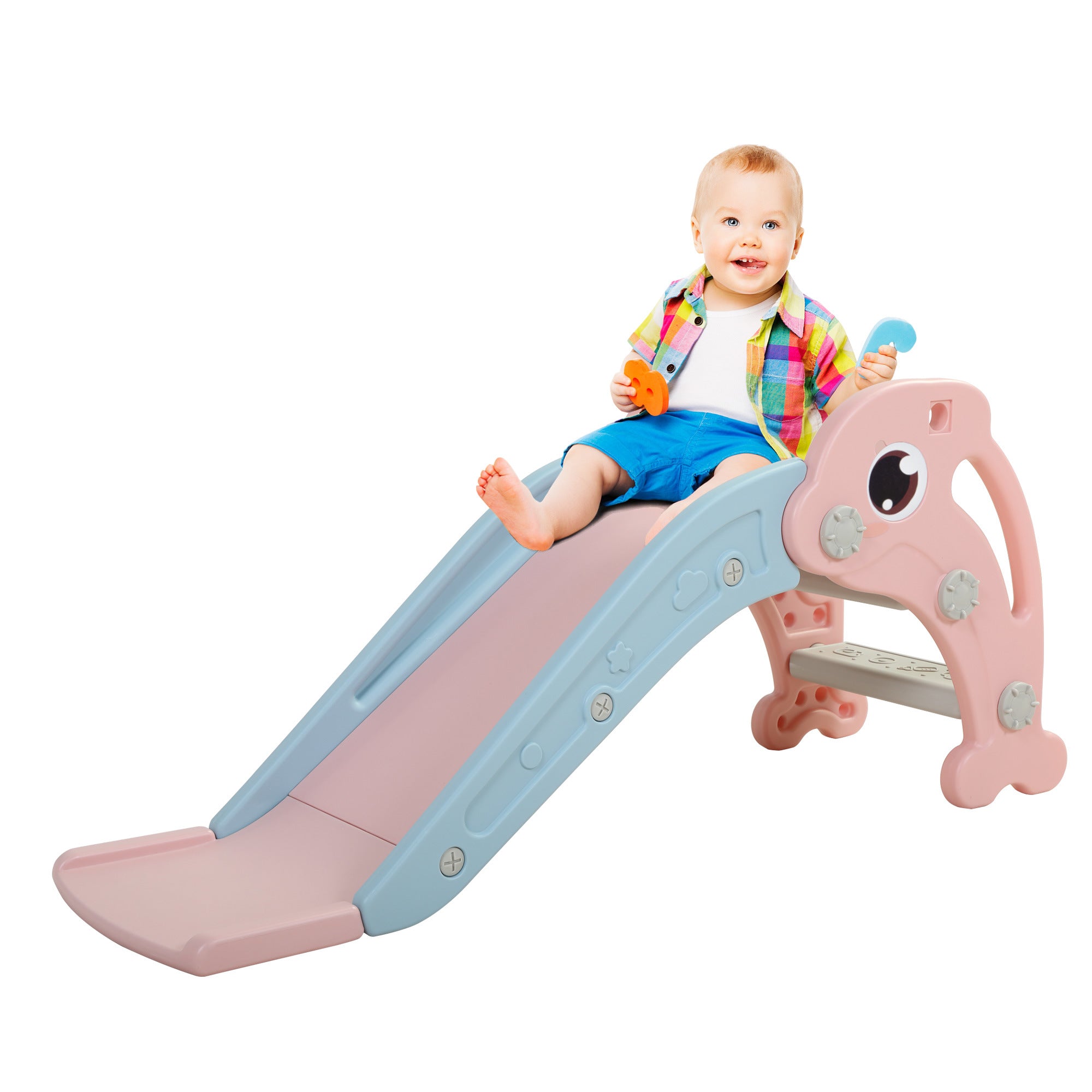 Toddler Slide with Basketball Hoop O317504