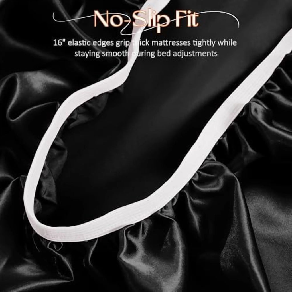 4Pcs Half Split Flex Head King Sheets Set with 14-16 Inch Deep Pockets V9059