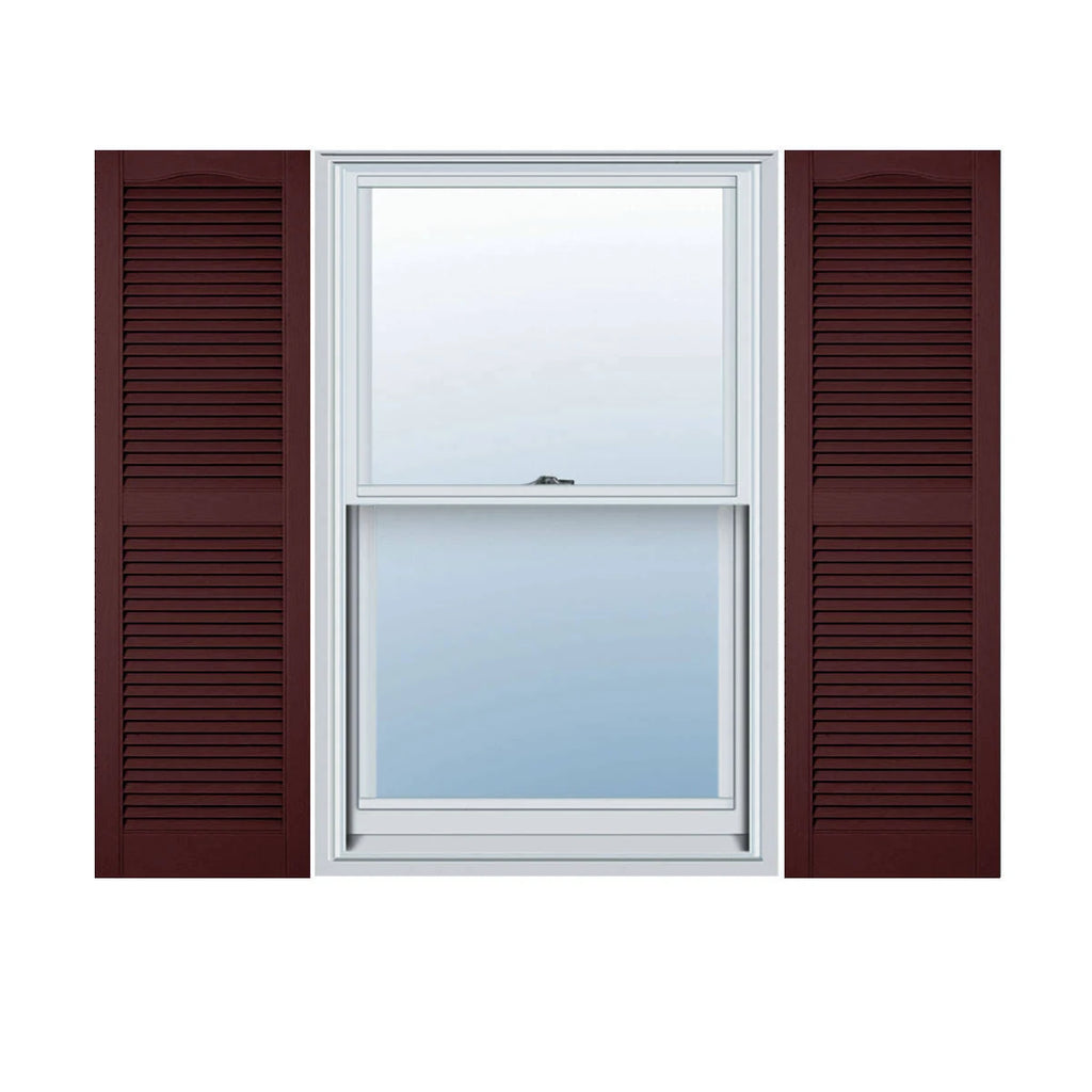 Bordeaux Vinyl Louver Shutters B743730