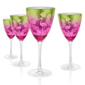 4-pc. Tropical Flamingo Goblet Glass Set T9569