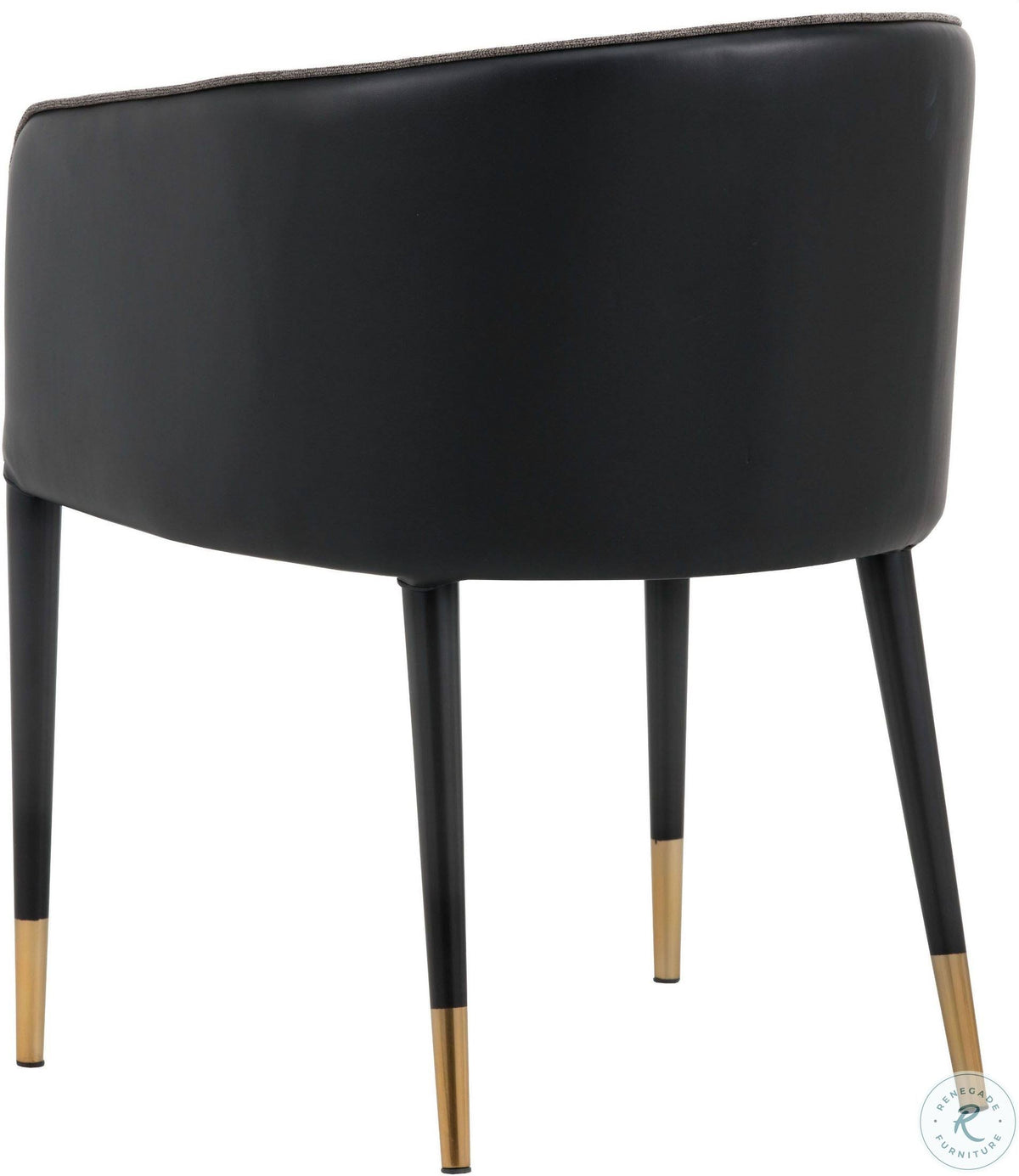 Sparrow Grey / Napa Black Dining Armchair Z324