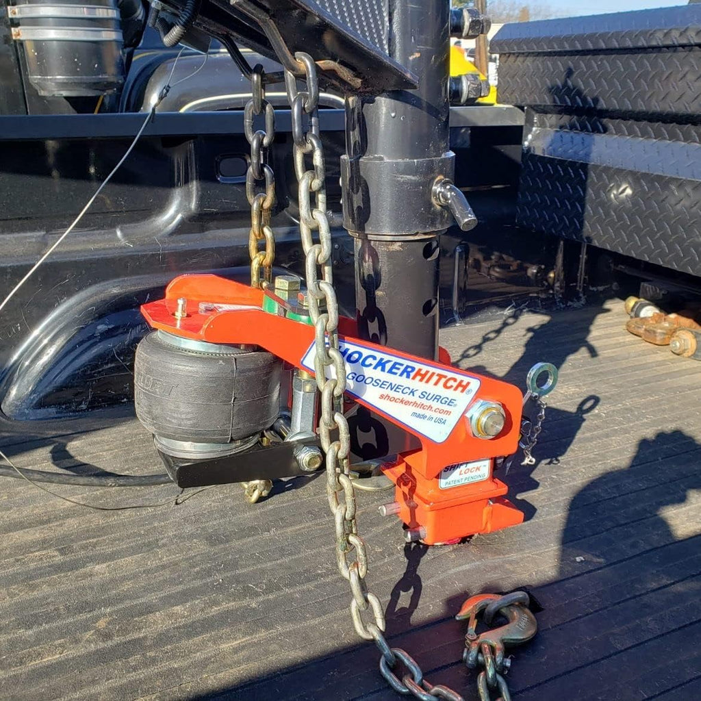 Gooseneck Air Hitch & Coupler, Round 4" Angled Pin 30K Coupler 9" Offset L48268