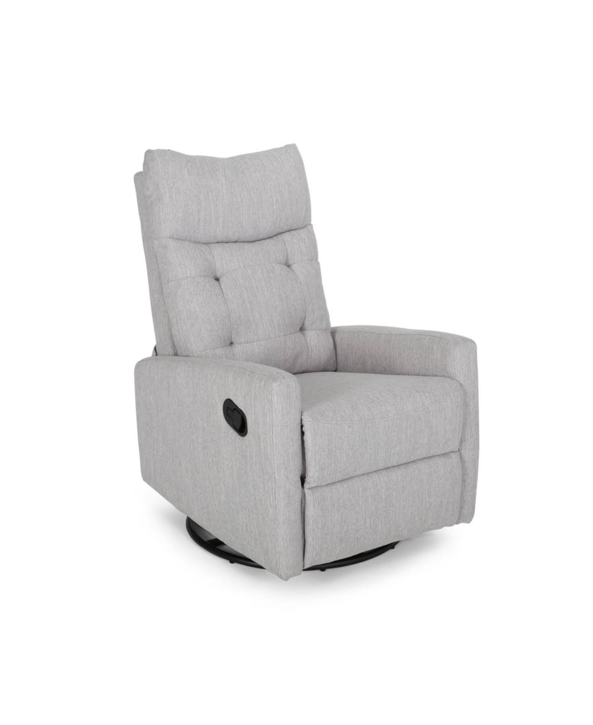 Gray and Black Contemporary Nursery Recliner W211