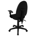 Mid-Back Fabric Swivel Ergonomic Task Chair U579458