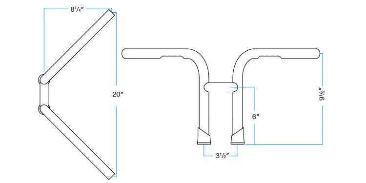 Biltwell Re-Bar 1 Handlebars T356