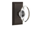 Oval Clear Crystal Glass Door Knob, Oil-Rubbed Bronze K77935