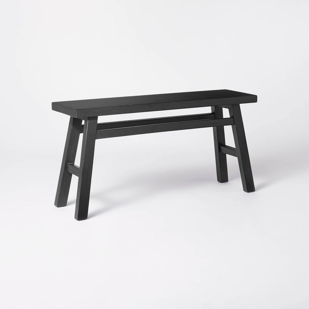 Black Wood Bench U717982