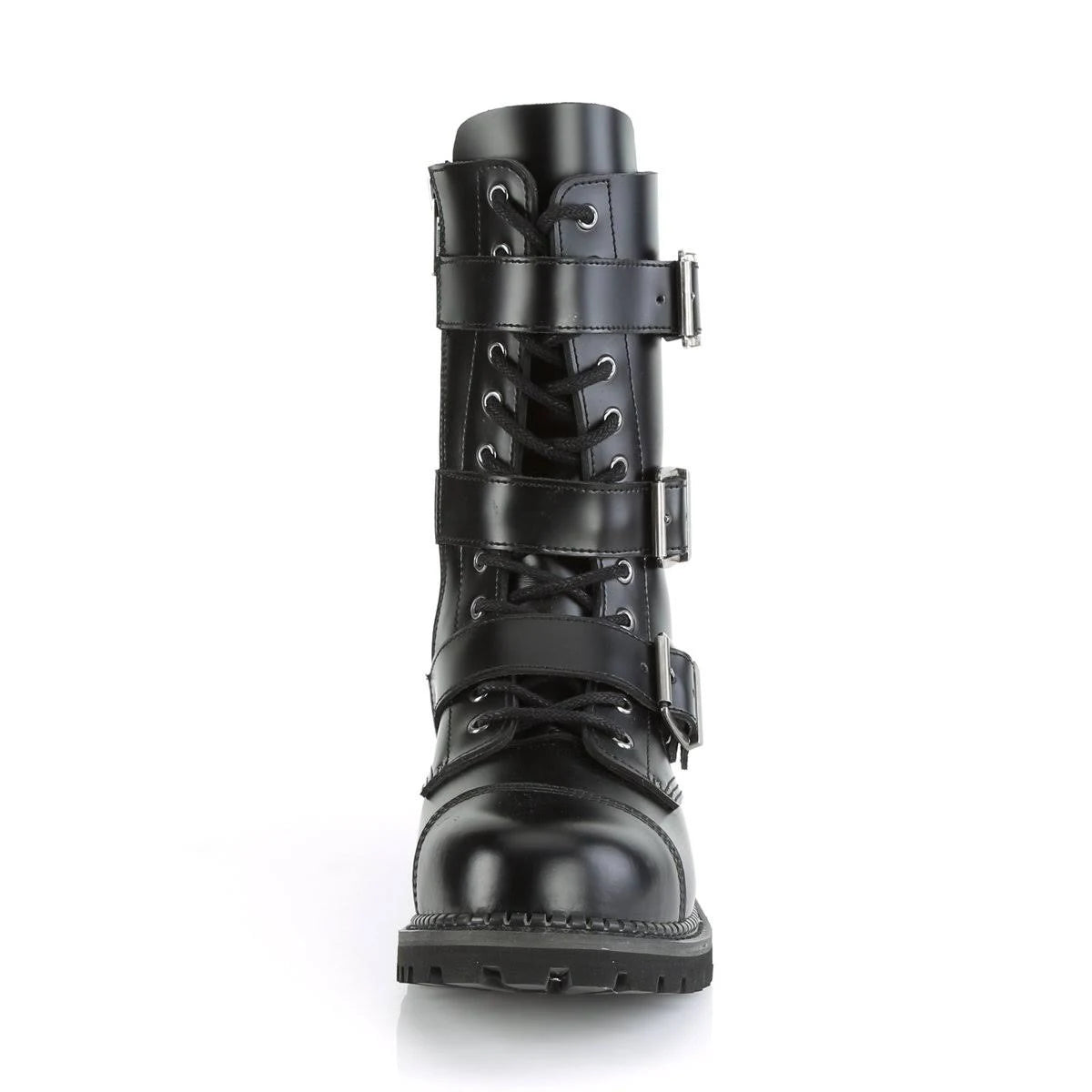 Black Leather Boots Y981