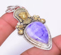 Tiffany Stone 925 Silver Plated Prince Pendant 2.15" K978