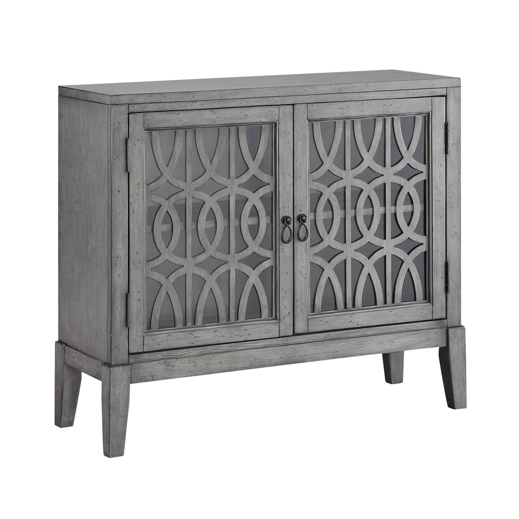 2 Door Gray Cabinet F21156