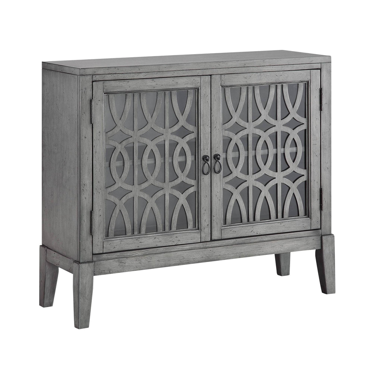 2 Door Gray Cabinet F21156