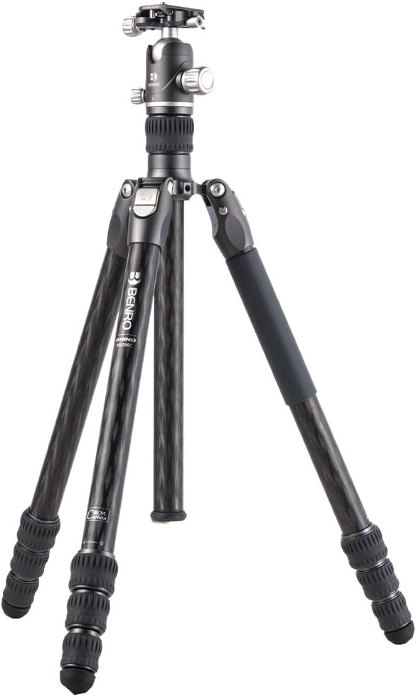 Carbon Fibre Tripod/Monopod with Ballhead, 4 Leg Sections, Twist Leg Locks, Padded Carrying Case, Max Height 169 cm Z901