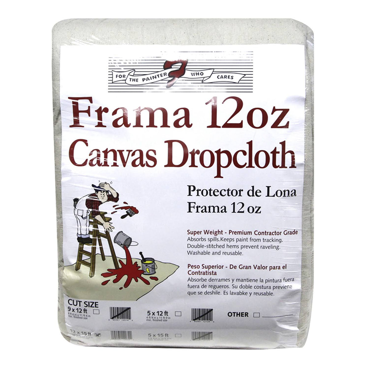 12 W x 15 Foot L Canvas Drop Cloth U159