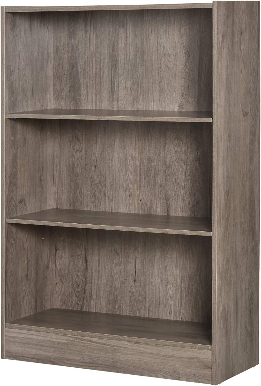 Grey 3 Shelf Bookshelf and Bookcase Storage Unit T3402