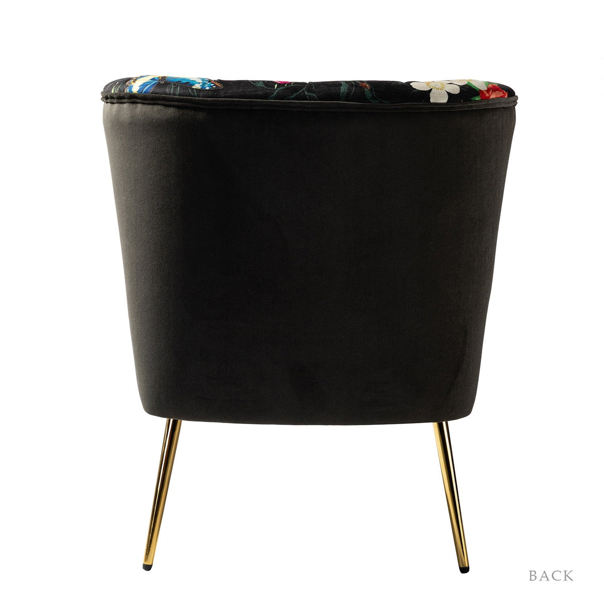 Tufted Metal Base Accent Chair R856