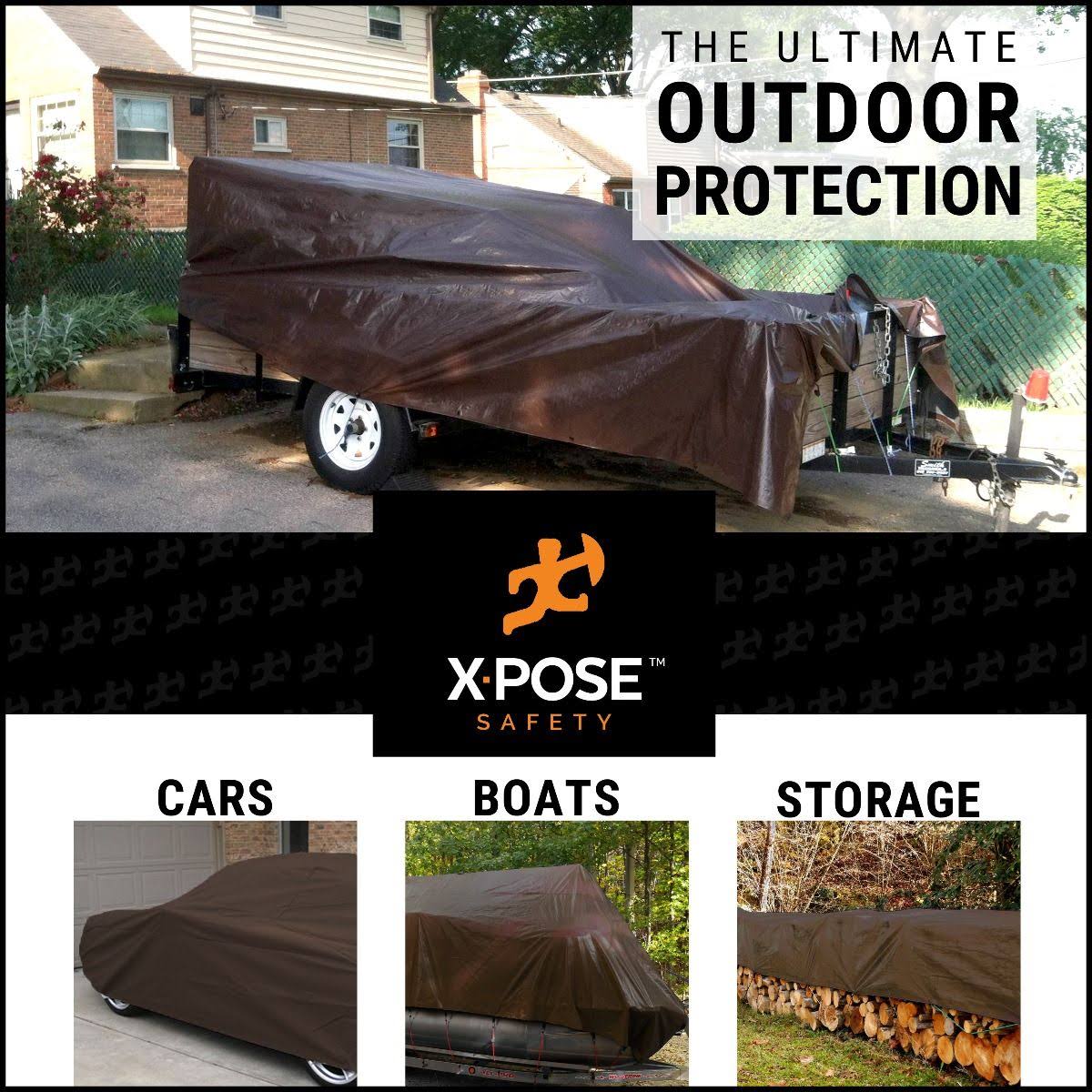 Brown Poly Tarps 8 x 10, Case of 8 W20646