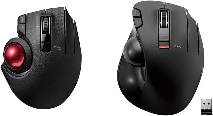 Black Thumb-Operated Trackball Mouse V912807