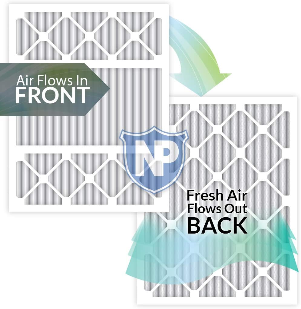 20x25x5 MERV 12 Pleated AC Furnace Air Filters 2 Pack Q74575