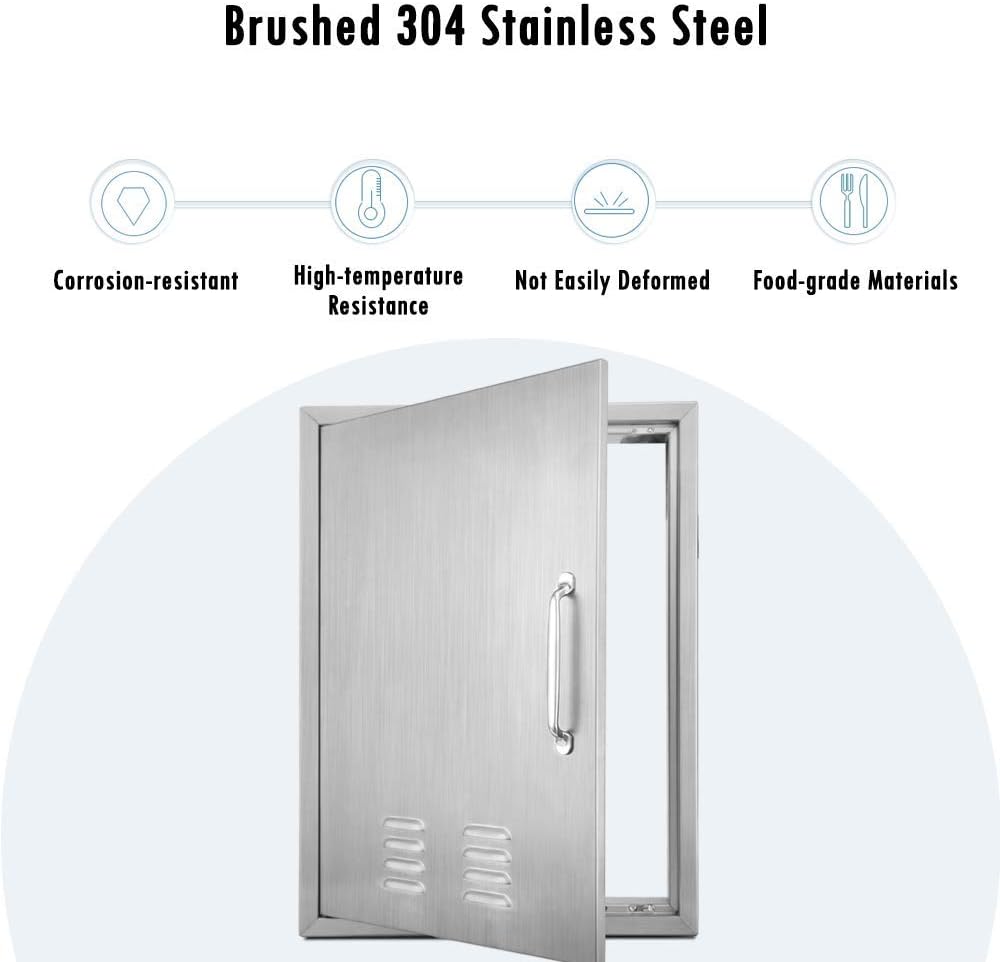 Stainless Steel Outdoor Kitchen Door 17 W X 24 H G573