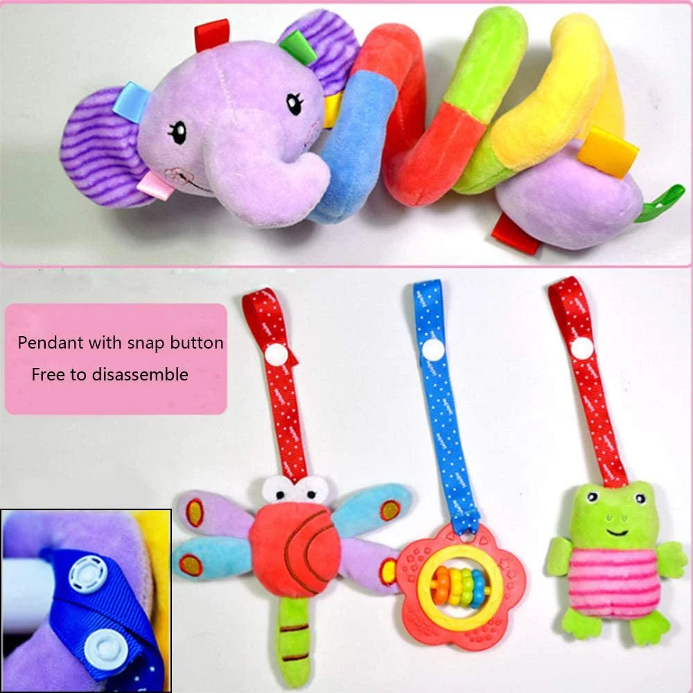 Baby Spiral Plush Toy for Car Seat Crib Stroller O8948