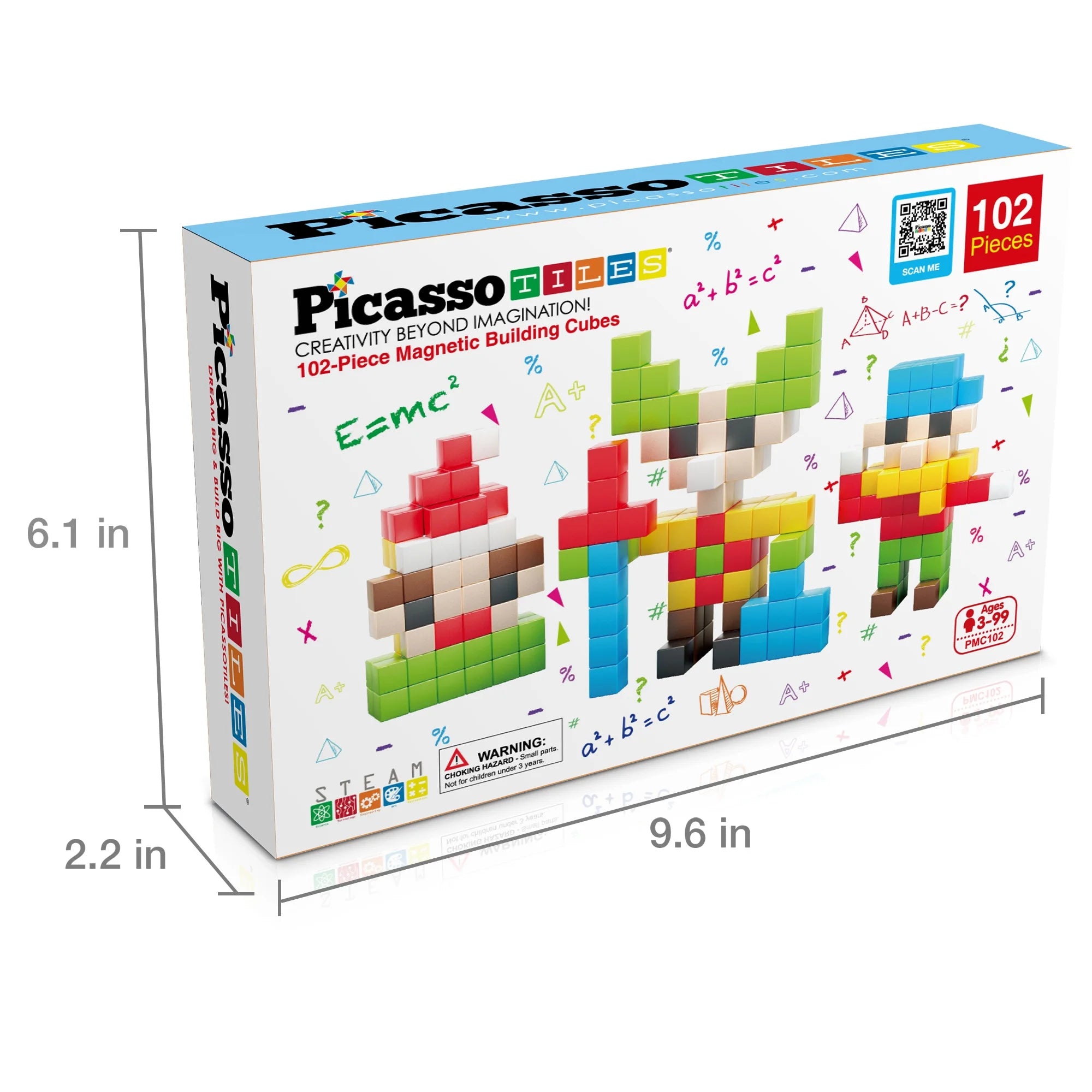 102pcs Magnetic Puzzle Cube Sensory Toys F19647