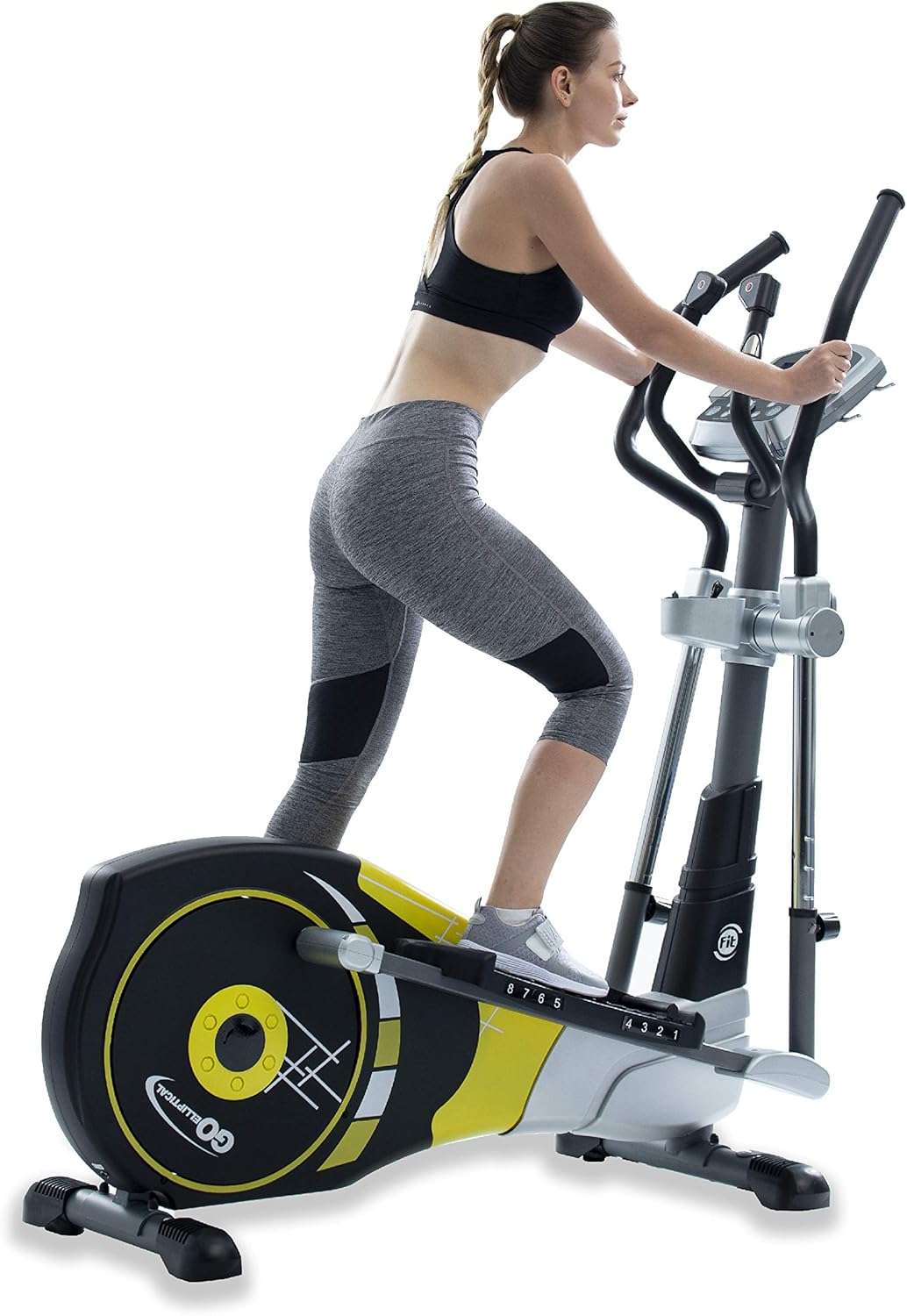 Elliptical Exercise Cross Trainer with Adjustable Arms and Pedals Y809