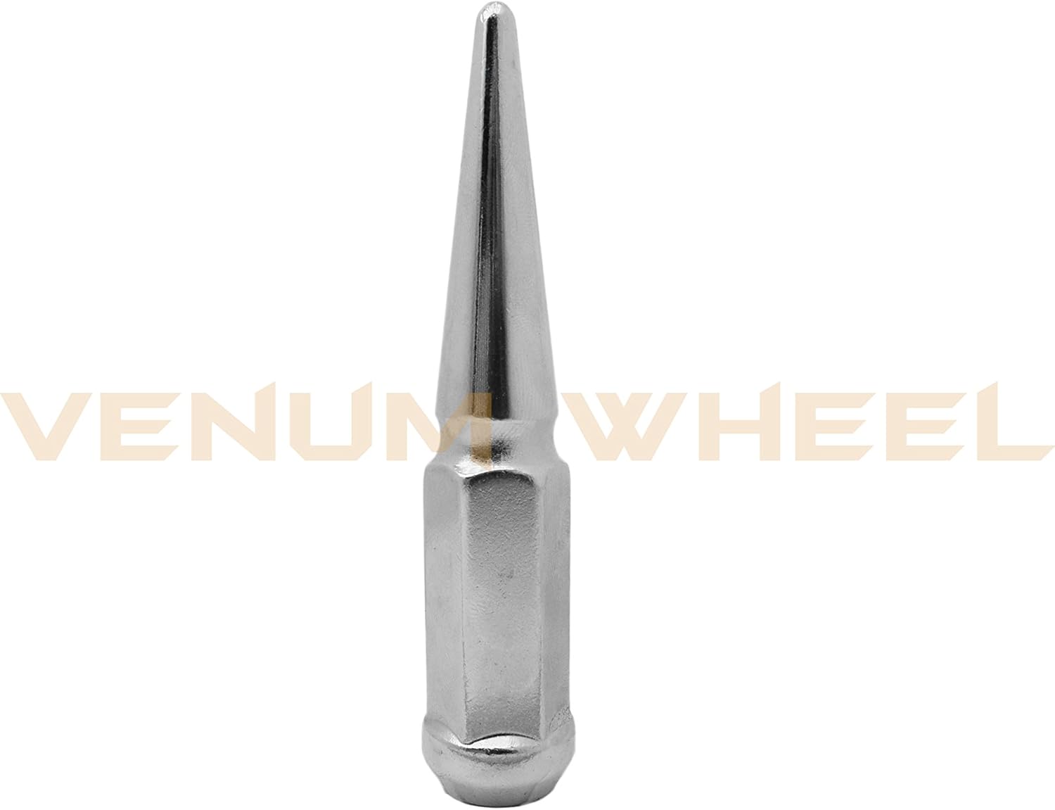 Chrome Spike Lug Nuts 14x1.5 Thread Pitch 4.5" Total Length Pack of 2 M1160